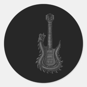 Adesivo Banda Rock and Roll Guitar s for Men Banda Tee 6