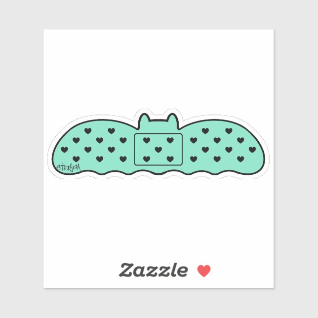 Adesivo Bandagem em Forma de Bat Mint (Folha)