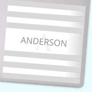 Adesivo Bandas de Ombre Silver Faux Contemporâneas e Cinza