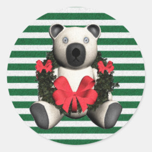Adesivo Bandas Verdes do Urso de Natal
