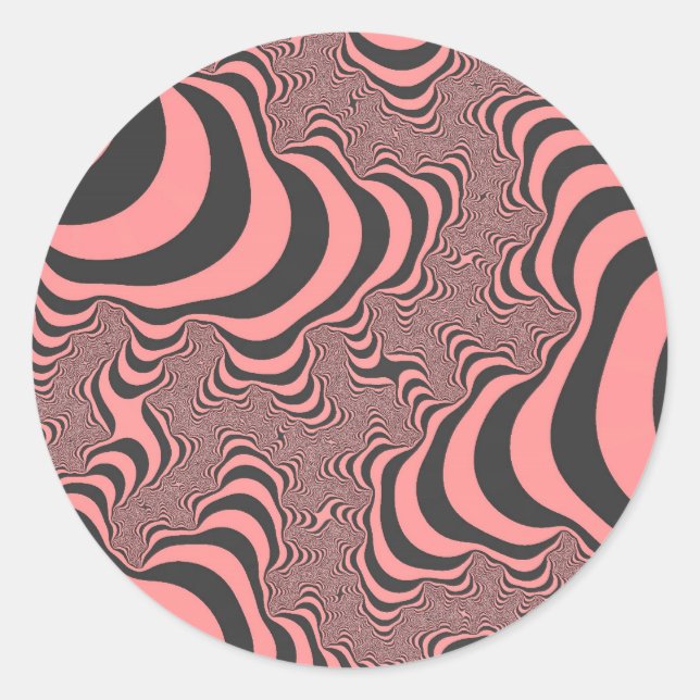 Adesivo Bandas-zebra rosa desbotadas (Frente)