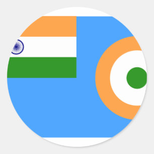 Adesivo Bandeira a força aérea indiana, India