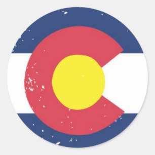 Adesivo Bandeira afligida de Colorado
