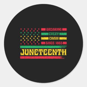 Adesivo Bandeira Afro-Americana Décima Junta Quebrando Cad