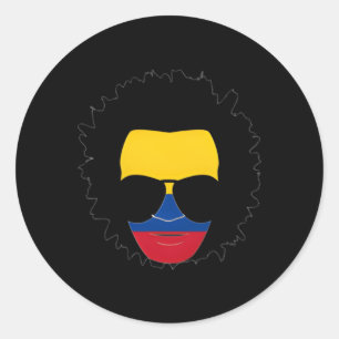 Adesivo Bandeira Afro-Colombiana Latino