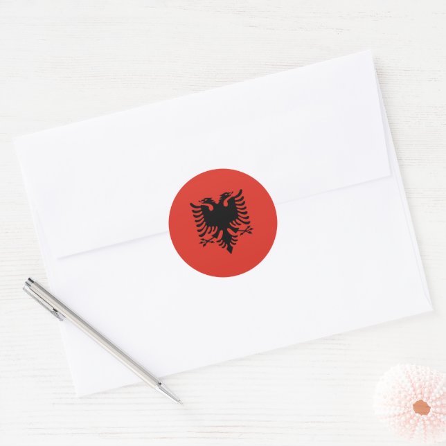 Adesivo Bandeira albanesa (Envelope)