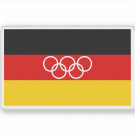 Adesivo Bandeira alemã de Olimpiadas (1959-1968)