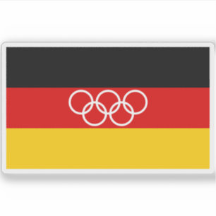 Adesivo Bandeira alemã de Olimpiadas (1959-1968)
