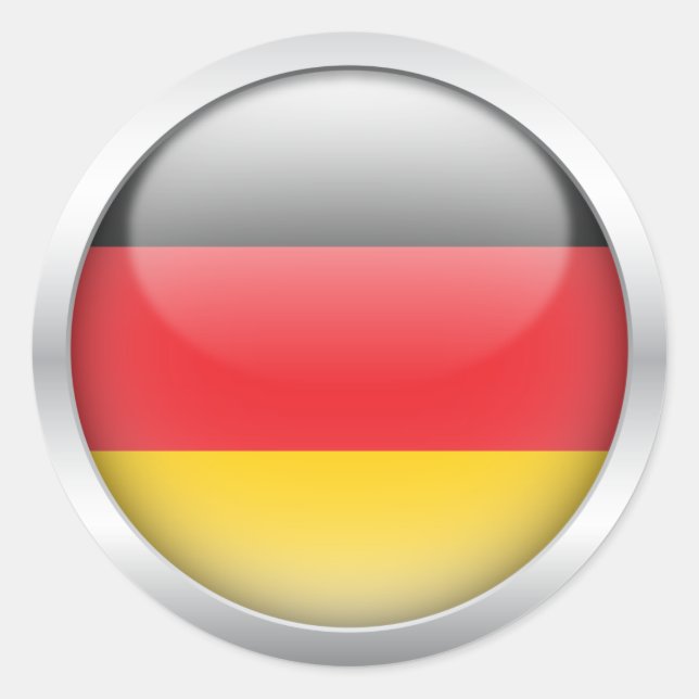 Adesivo Bandeira alemã em orb (Frente)