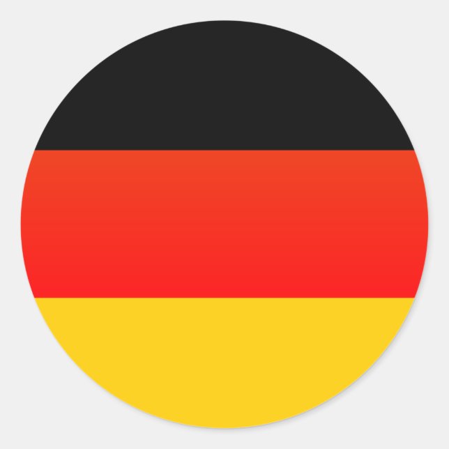 Adesivo Bandeira Alemã ou Deutsche Flagge (Frente)