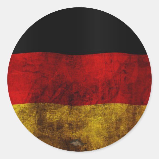 Adesivo Bandeira Alemã - Vintage (Frente)