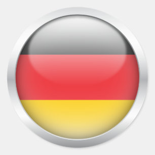 Adesivo Bandeira alemão na esfera