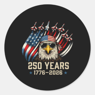 Adesivo Bandeira Americana 250 Anos 1776-2026 250º Anivers