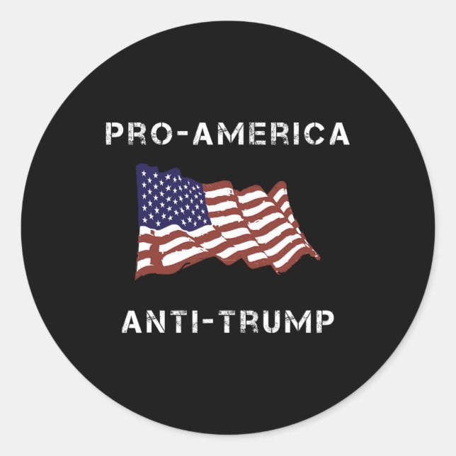Adesivo Bandeira Americana Anti-Trump (Frente)