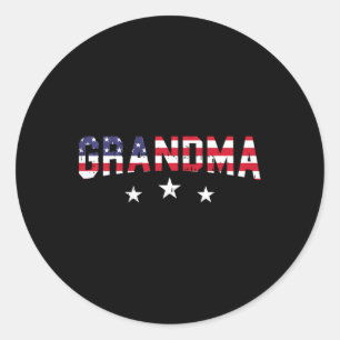 Adesivo Bandeira Americana Avó 4 De Julho Vintage Stars