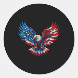 Adesivo Bandeira Americana Bald Eagle Patriótica Eagle 4º