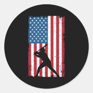 Adesivo Bandeira Americana Baseball