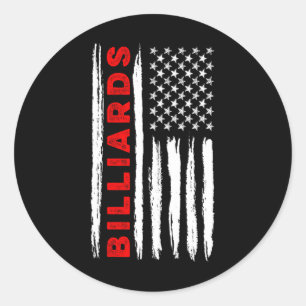 Adesivo Bandeira Americana Billiard Homens Eua Bandeira Am