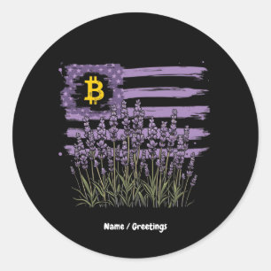 Adesivo Bandeira Americana Bitmoney BTC Revolução Engraçad