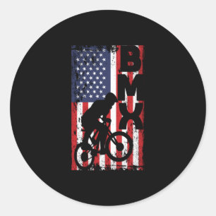 Adesivo bandeira americana BMX corrida de bicicleta despor
