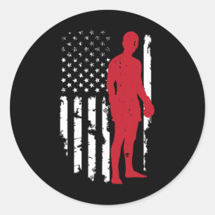 Adesivo Bandeira Americana Boxe Kickboxing Patriótico 4 de