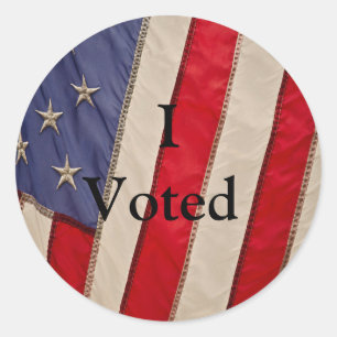 Adesivo Bandeira Americana c/I Votada