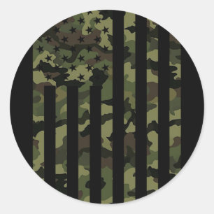 Adesivo Bandeira Americana Camuflada EUA Camuflagem Homens