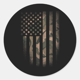 Adesivo Bandeira Americana Camuflada Usa Tático Militar Ca