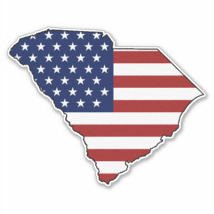 Adesivo Bandeira Americana Carolina do Sul