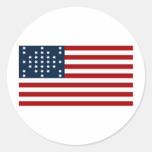 Adesivo Bandeira americana da guerra civil de Sumter do