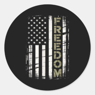 Adesivo Bandeira americana da liberdade vintage