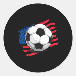 Adesivo Bandeira Americana de Futebol 4 de Julho Dia da In