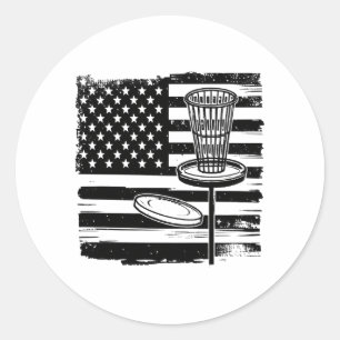 Adesivo Bandeira Americana de Golf de Disco