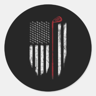 Adesivo Bandeira Americana De Golfe 4 De Julho Patriótica 