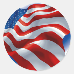 ADESIVO BANDEIRA AMERICANA DE ONDULAÇÃO