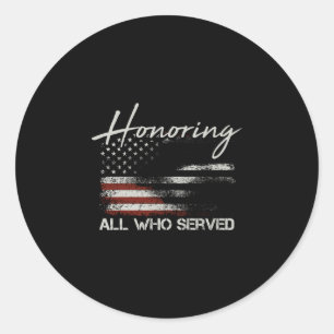 Adesivo Bandeira americana de veterano masculino homenagea