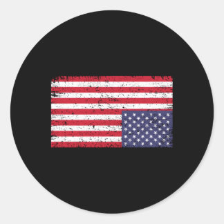 Adesivo Bandeira Americana Distorce-Se De Cabeça Para Baix