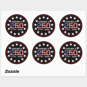 Adesivo Bandeira Americana do 250º Aniversário dos EUA 177