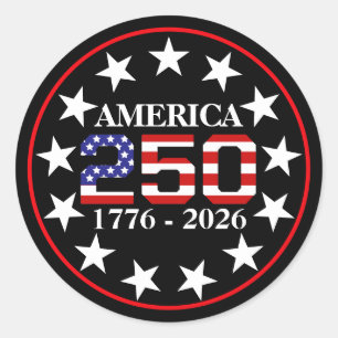 Adesivo Bandeira Americana do 250º Aniversário dos EUA 177