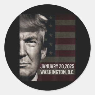 Adesivo Bandeira Americana do Dia de Inauguração