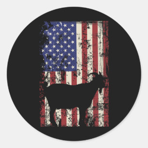 Adesivo Bandeira Americana do Patriótico Cabra 4 de julho