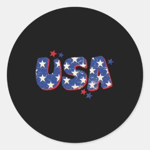 Adesivo Bandeira Americana dos EUA 4 de Julho Homens Mulhe