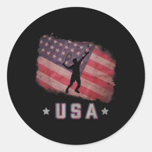 Adesivo Bandeira Americana dos EUA Equipe de Badminton Est