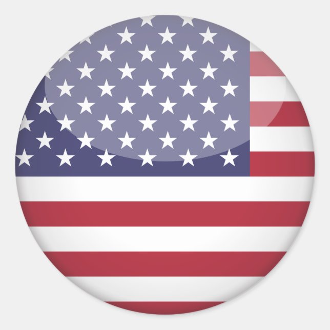 Adesivo Bandeira Americana e Estrelas (Frente)