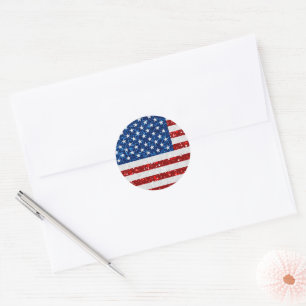 Adesivo Bandeira Americana em 4 de julho