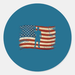 Adesivo Bandeira Americana EUA Basquetebol Patriótico Srts