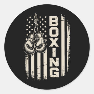 Adesivo Bandeira Americana Funny Boxter Luvas Para O Giro