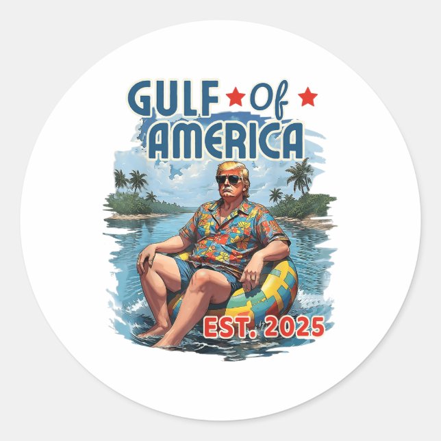 Adesivo Bandeira Americana G.2025 Do Golfo De Eua (Frente)