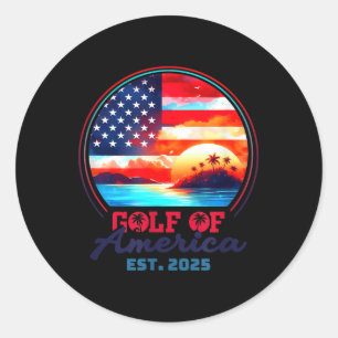 Adesivo Bandeira Americana G.2025 Do Golfo De Eua