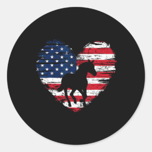 Adesivo Bandeira Americana Heart Em 4 De Julho, Orgulho Pa